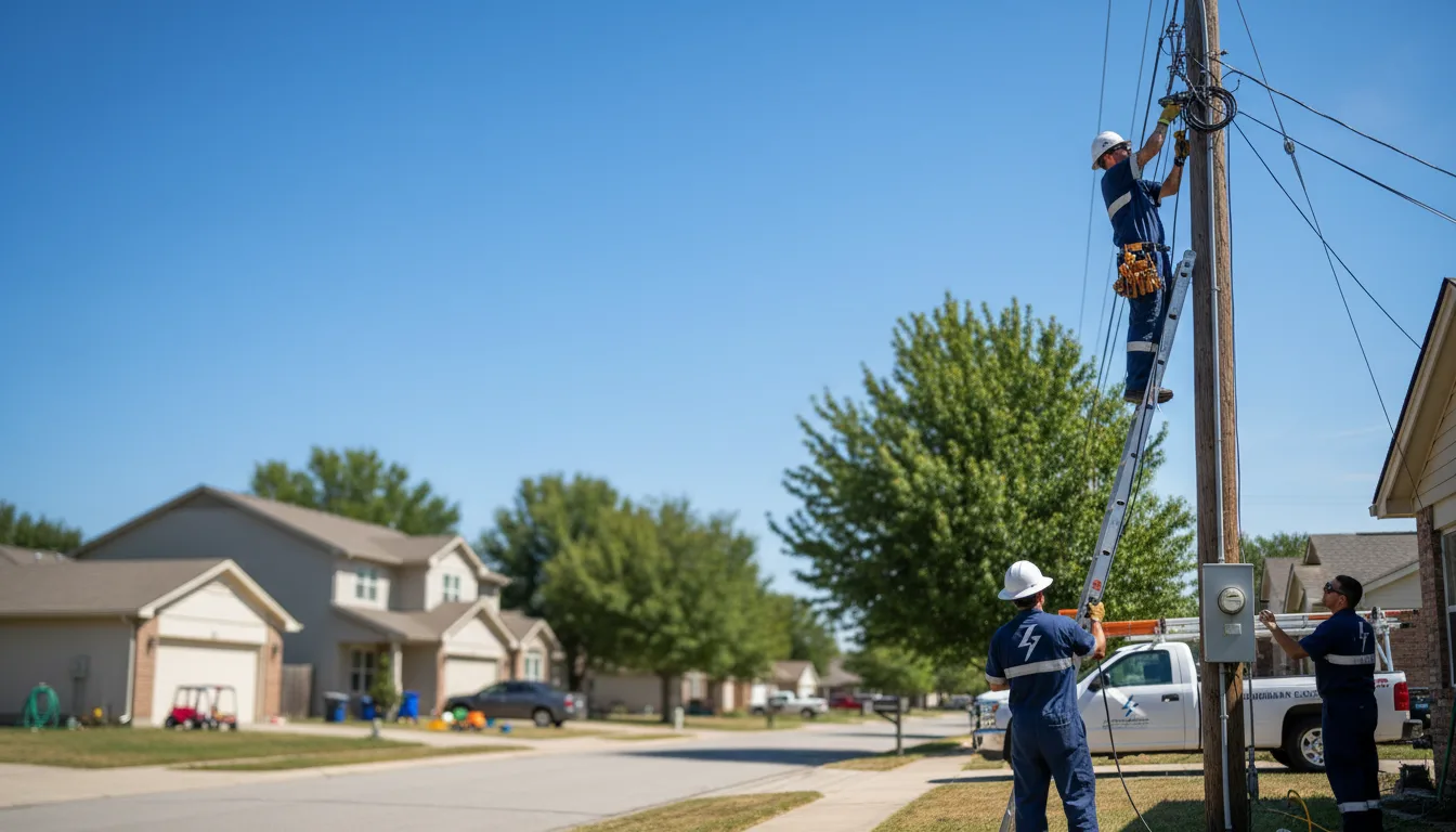 Residential electrician providing installation services in Freeman, MO